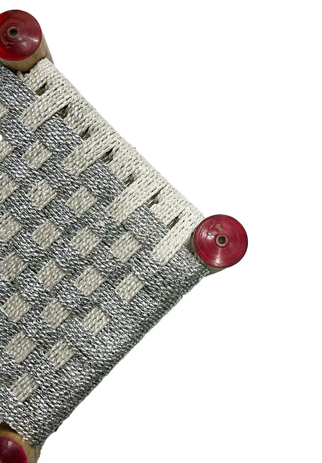 Milky White & Silver Peerhi - 1