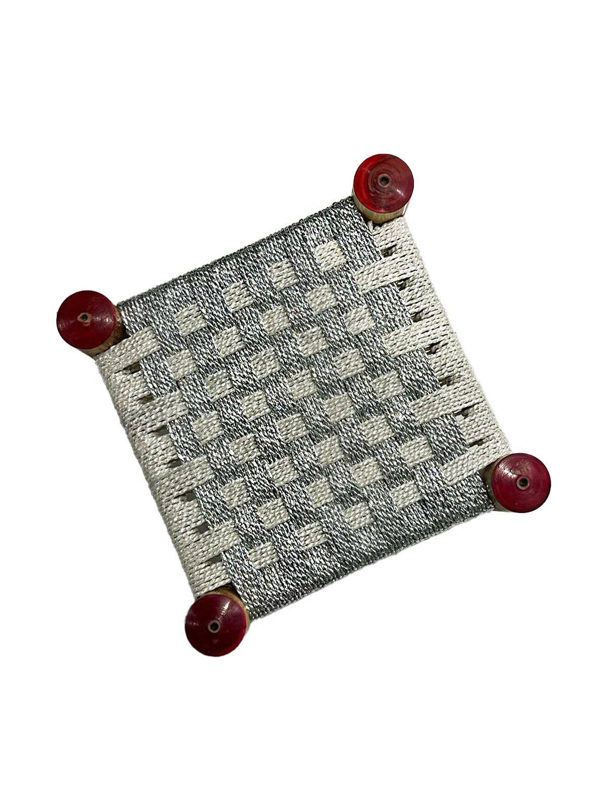 Milky White & Silver Peerhi - 2